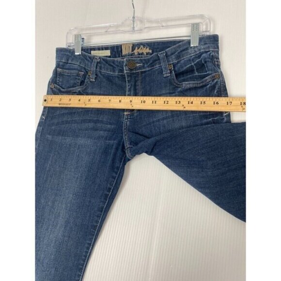KUT FROM THE KLOTH Jeans Felicia Baby Bootcut Size 6 Blue Stretch Womens - Picture 5 of 16